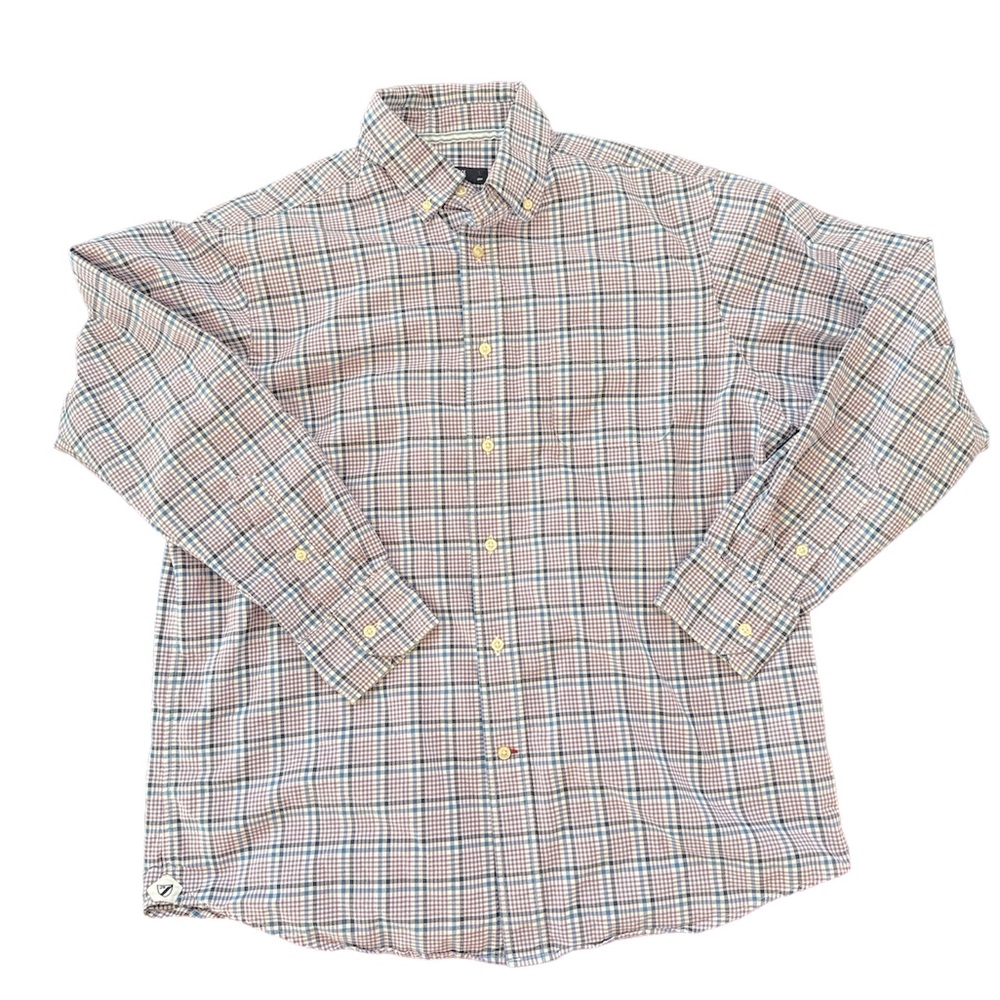 Daniel‎ Cremieux Classics Men’s L Purple Checkered Button up